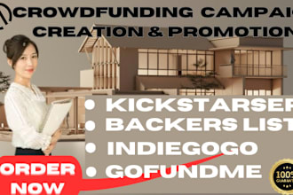 expert campaign promotion for 8figure kickstarter and backer list