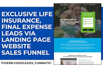 generate life insurance leads final expense landing page life insurance website