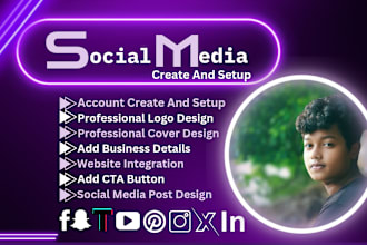create and set up your social media business account professionaly