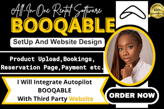 setup booqable website design booqable rental reservation online booking website