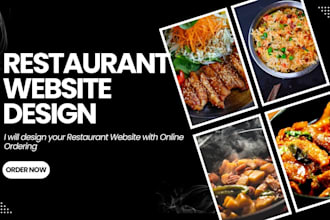 design a wix restaurant website and online ordering setup