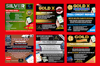 do credit repair silver gold platinum package flyer