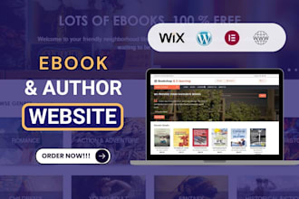design ebook website, author website, wordpress children book website