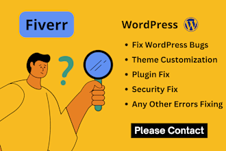 fix wordpress issues, errors, bugs, css and provide wp help