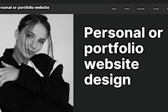 design or redesign personal portfolio or cv website