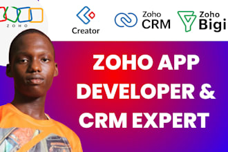 do zoho crm setup, zoho one, zoho mail, build zoho creator apps, zoho analytics