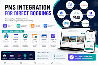 integrate guesty, hostaway, or other pms on your website