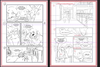 make storyboard fast for your comic manga webtoon