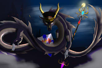 draw arts like pokemon, dragon or other