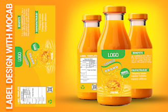 design a pro supplement product label packaging
