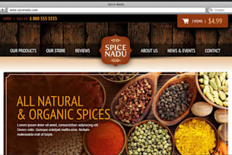 design money making spices shopify food reciept store vegan website