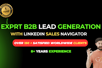 expert b2b lead generation with linkedin sales navigator