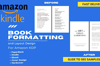 format your book for amazon KDP