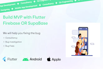 build mvp in 6 week using flutter with firebase or supabase