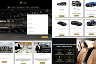 chauffeur website, taxi booking website, limousine website, taxi website
