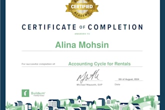 set up quickbooks and provide bookkeeping services for your real estate business