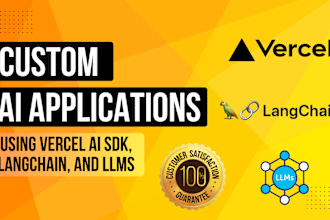 build ai applications using vercel ai sdk langchain llms