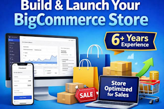 create a professional bigcommerce store with custom features