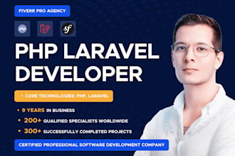 be your fulltime PHP laravel web app developer to scale your development team