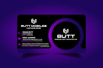 design professional and unique business cards for your brand