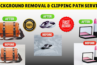 do professional background removal and clipping path