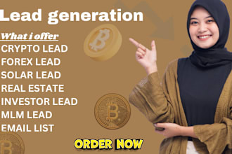 provide forex and crypto leads for europe, UK and USA