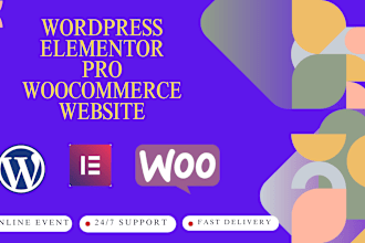 expert wordpress, woocommerce,  elementor development
