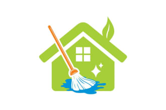 create a cleaning and clean app minimal logo
