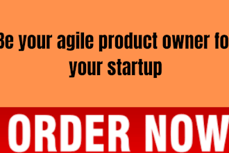 be your agile product owner for your startup