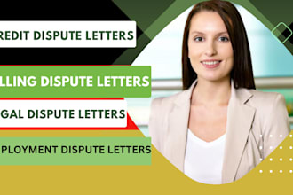 write outstanding dispute letters, dispute letter writing
