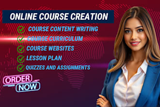 create online course content, elearning course, course creation, lesson plan