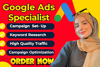 setup, manage and optimize highly profitable google ads PPC campaigns