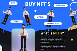 make nft landing page for you