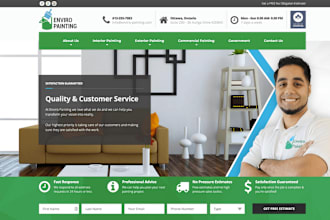 design handyman website painting junk removal pressure washing service website