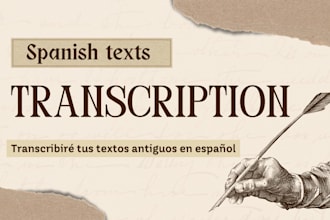transcribe old texts in spanish