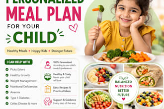 create a personalized pediatric meal plan for your child