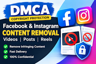 takedown content from facebook and instagram by dmca