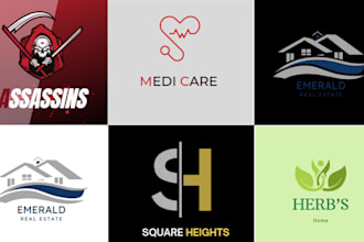 do modern logo design with copyrights
