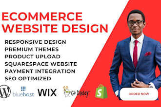build, set up online webstore and ecommerce website on shopify, wix or wordpress