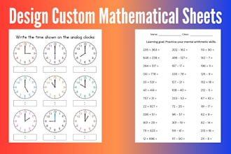 craft stunning design mathematical worksheets, and ebook