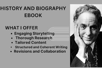 ghostwrite history, biography, autobiography, memoir ebook