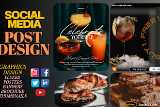 design social media post, facebook ads, instagram, flyers