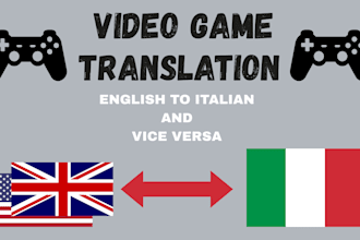handle italian localization and translation for your video game