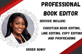 broad copy edit line edit nonfiction self help christian book short story memoir