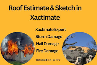 do accurate roof estimates and xactimate sketches
