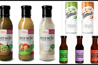 design jar label, sauce, spice packaging and honey, ketchup and bottle label