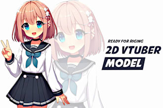 design a vtuber model vtuber avatar 2d vtuber for you