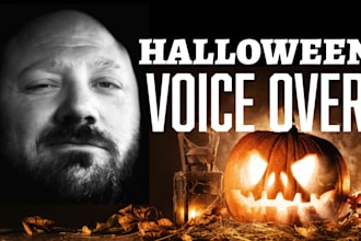 record a scary halloween voice over
