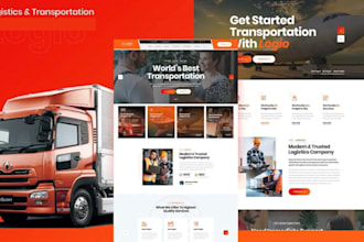 build freight website design dispatch freight logistics landing page brokerage