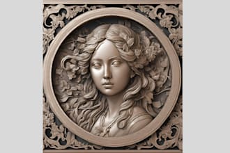 3d bas relief 3d image engraving 3d coin medallion 3d coin model 3d printing
